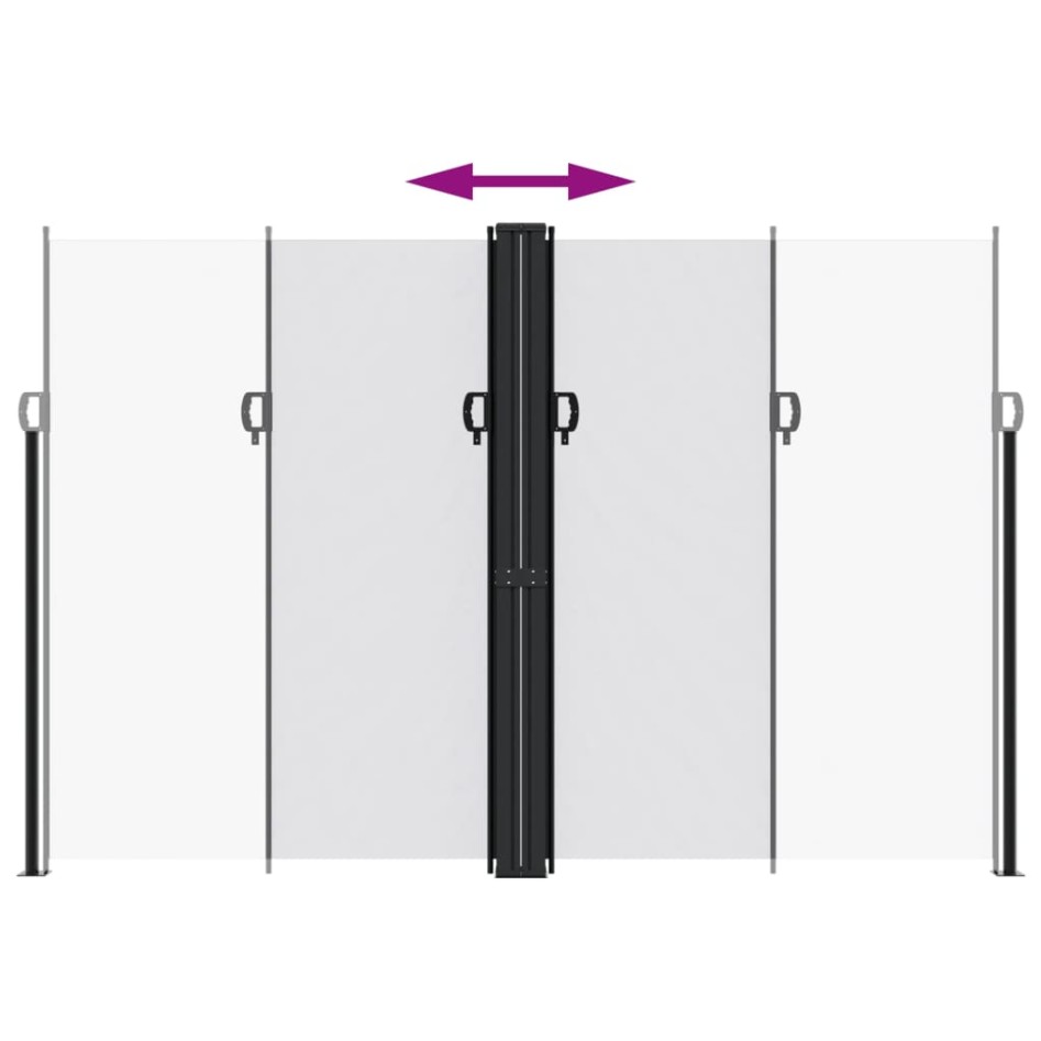 Toldo lateral retráctil blanco 220x1000