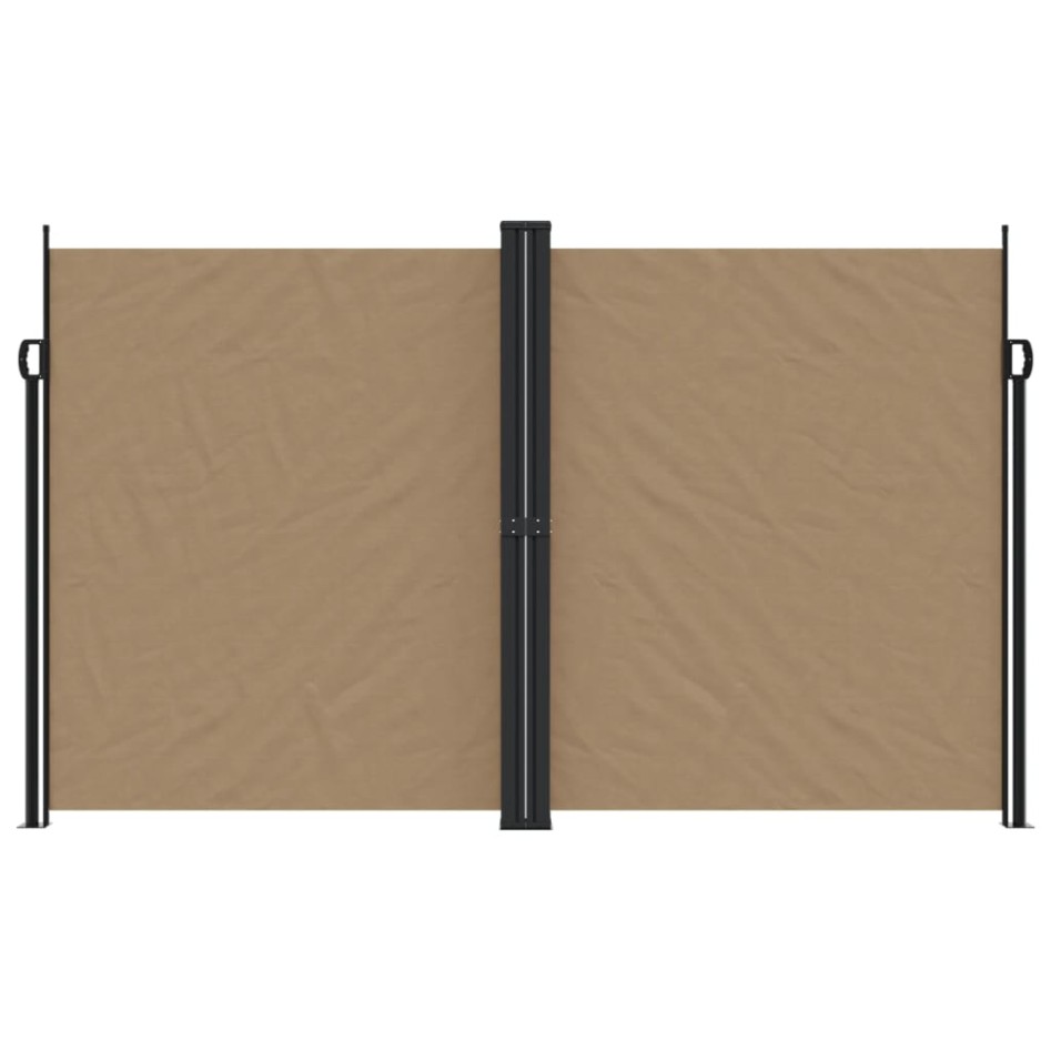 Toldo lateral retráctil gris taupe 200x1000