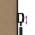 Toldo lateral retráctil gris taupe 200x1000