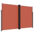 Toldo lateral retráctil terracota 220x1000