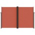 Toldo lateral retráctil terracota 220x1000