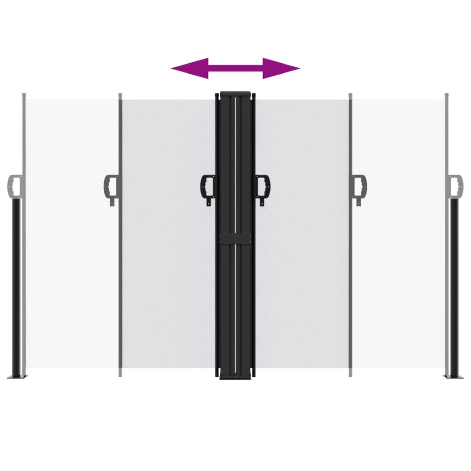 Toldo lateral retráctil blanco 160x1200