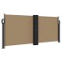 Toldo lateral retráctil gris taupe 100x600