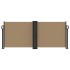 Toldo lateral retráctil gris taupe 100x600