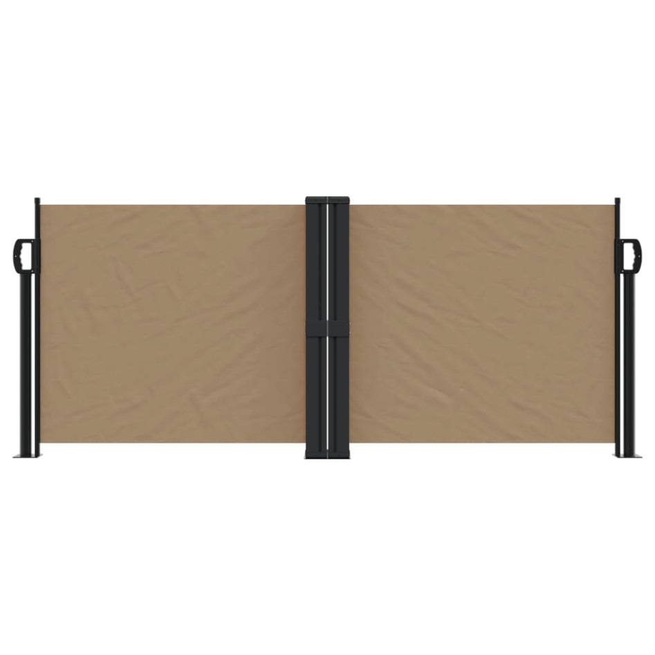 Toldo lateral retráctil gris taupe 100x600