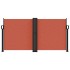 Toldo lateral retráctil terracota 120x1000