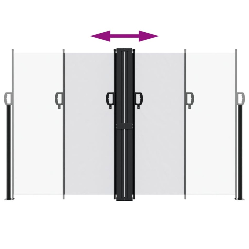 Toldo lateral retráctil blanco 160x1000