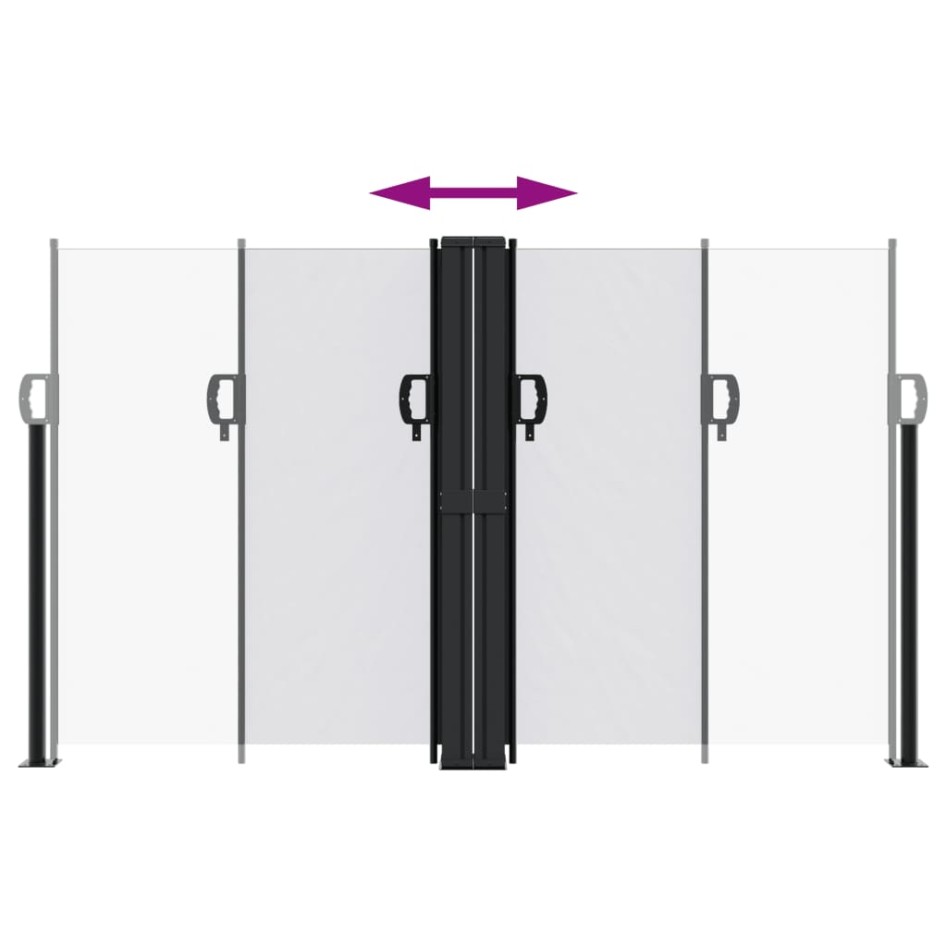 Toldo lateral retráctil blanco 140x1200