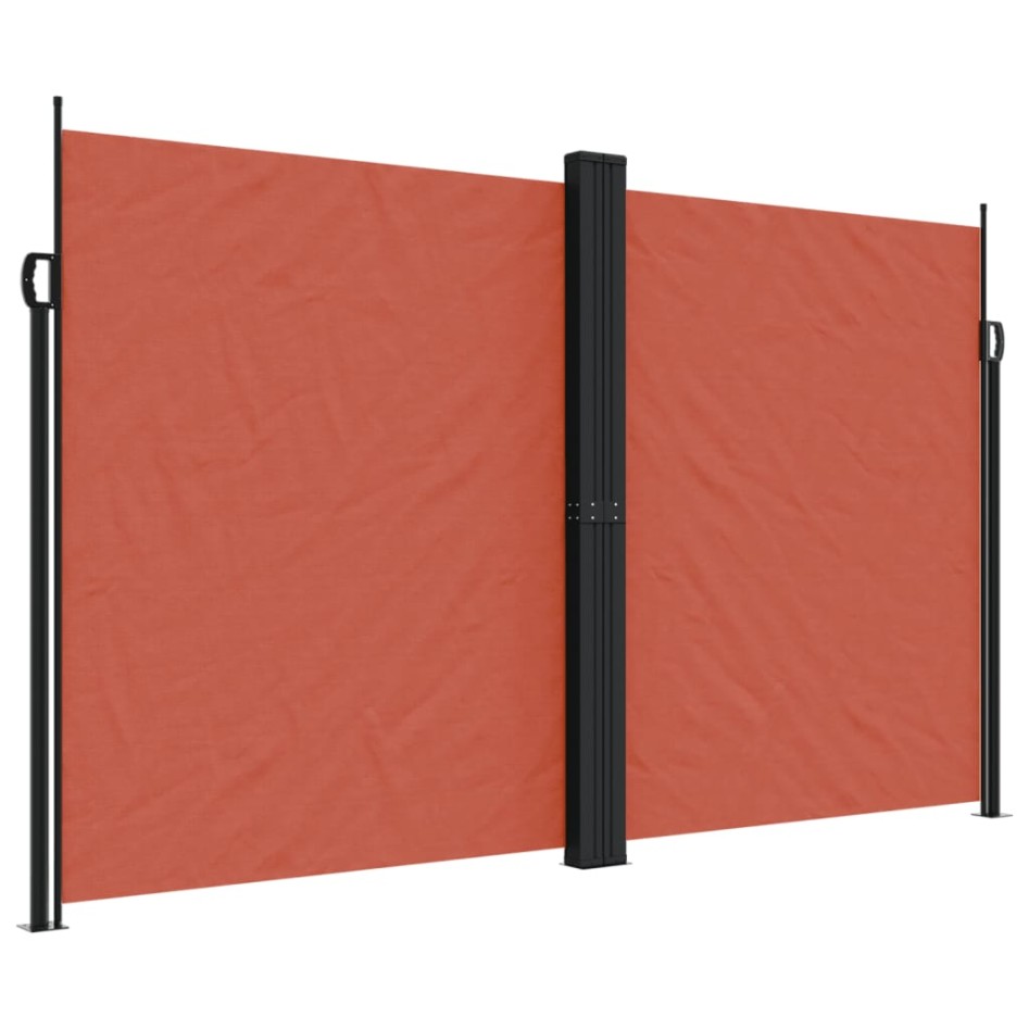 Toldo lateral retráctil terracota 200x1200