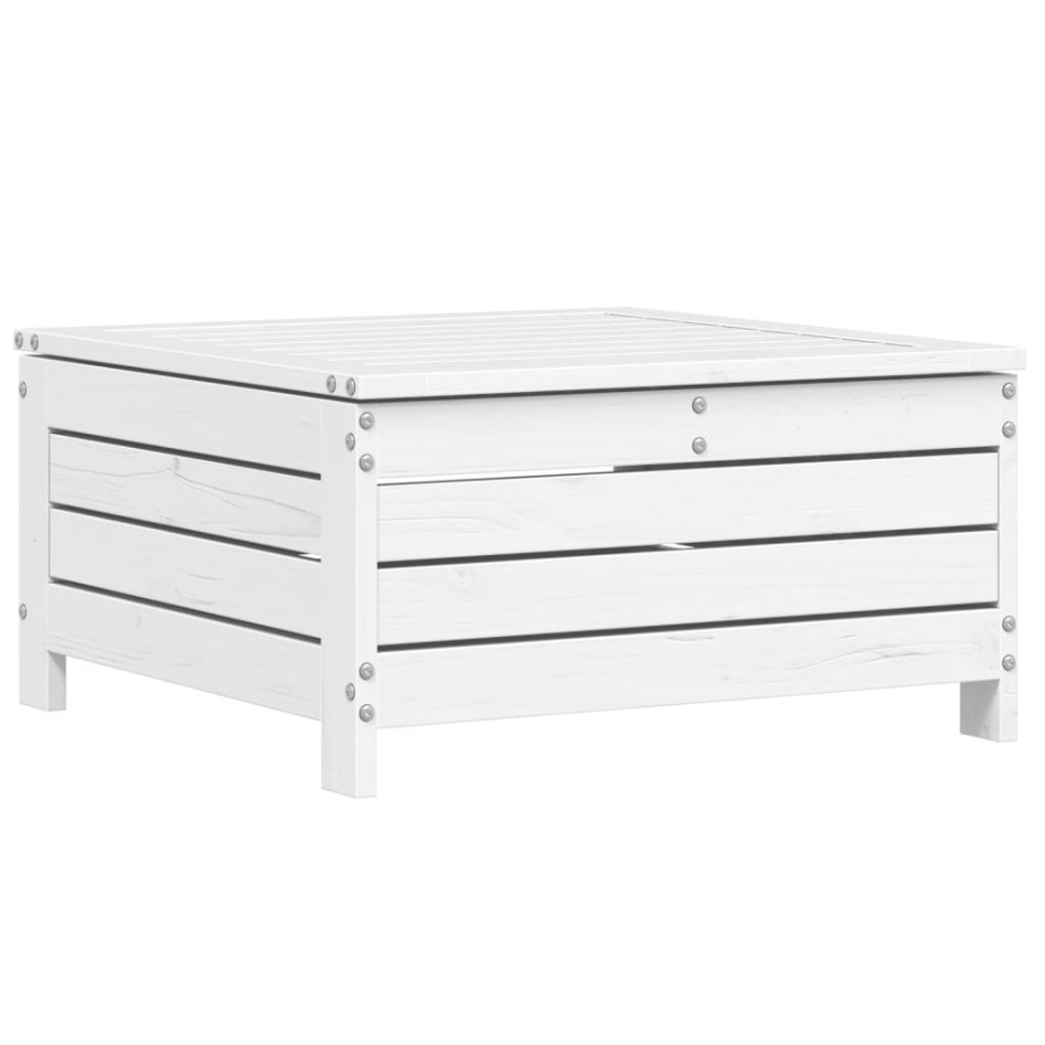 Juego de sofás de jardín 9 pzas madera maciza de pino