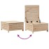 Juego de sofás de jardín 7 piezas madera maciza de