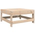 Juego de sofás de jardín 6 piezas madera maciza de