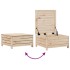 Juego de sofás de jardín 6 piezas madera maciza de