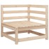 Juego de sofás de jardín 8 pzas madera maciza de