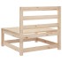 Juego de sofás de jardín 8 pzas madera maciza de