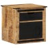 Mesita de noche madera maciza de mango 40x40x45