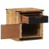 Mesita de noche madera maciza de mango 40x40x45