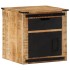 Mesita de noche madera maciza de mango 40x40x45
