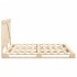Estructura de cama con cabecero madera maciza de pino
