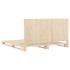 Estructura de cama con cabecero madera maciza de pino