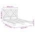 Estructura de cama sin colchón madera de pino gris 160x200