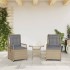 Sillones reclinables de jardín 2 uds ratán sintético