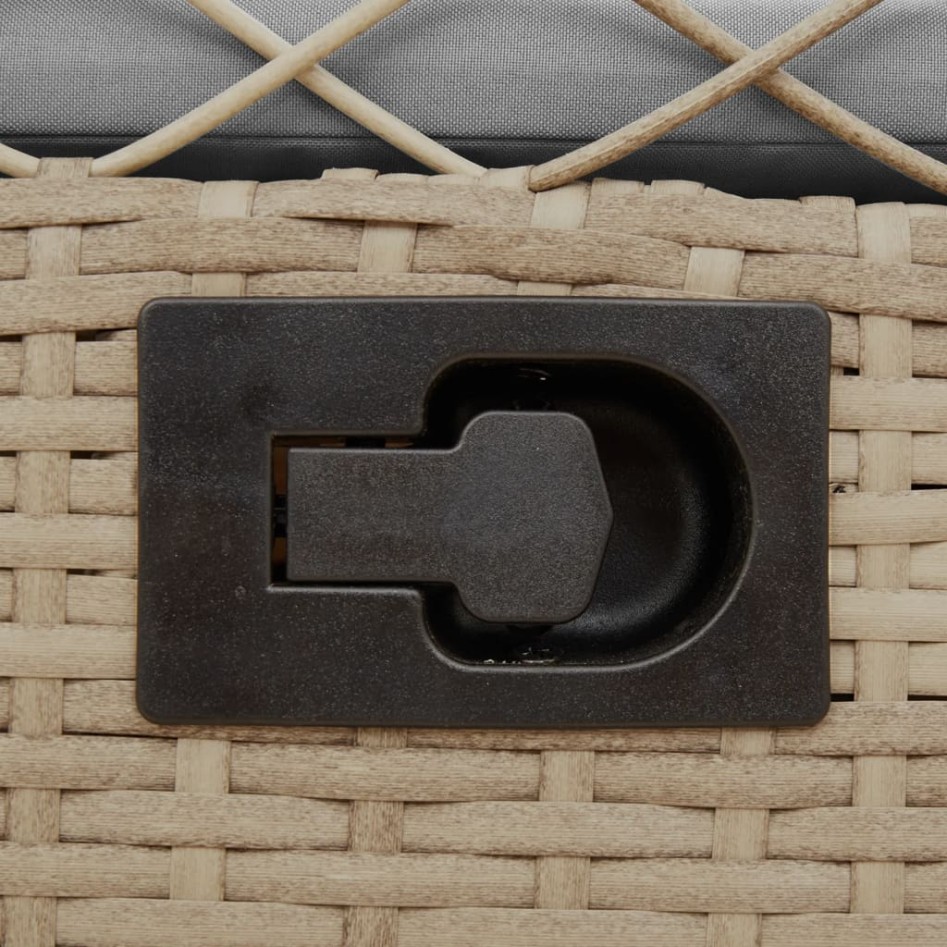 Sillones reclinables de jardín 2 uds ratán sintético