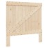 Estructura de cama con cabecero madera maciza pino 100x200
