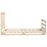 Estructura de cama con cabecero madera maciza pino 100x200