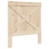 Estructura de cama con cabecero madera maciza de pino 90x200
