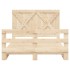 Estructura de cama con cabecero madera maciza pino 140x200