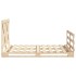 Estructura de cama con cabecero madera maciza pino 140x200