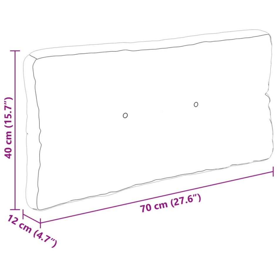 Cojines para palés 7 piezas tela estampado de