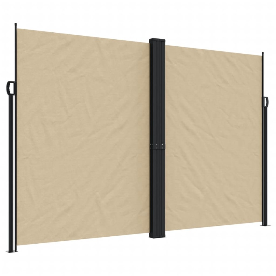 Toldo lateral retráctil beige 220x1200