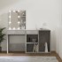 Tocador con LED y armario madera contrachapada gris