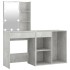Tocador con LED y armario madera contrachapada gris