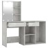 Tocador con LED y armario madera contrachapada gris