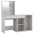 Tocador con LED y armario madera contrachapada gris