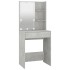 Tocador con LED y armario madera contrachapada gris