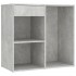 Tocador con LED y armario madera contrachapada gris