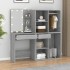 Tocador con LED y armario madera contrachapada gris