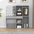 Tocador con LED y armario madera contrachapada gris