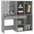 Tocador con LED y armario madera contrachapada gris