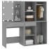 Tocador con LED y armario madera contrachapada gris