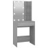 Tocador con LED y armario madera contrachapada gris