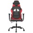 Silla gaming de masaje cuero sintético negro y