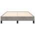 Estructura de cama sin colchón terciopelo gris claro 120x190