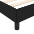 Estructura de cama sin colchón tela negro 120x190