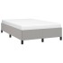 Estructura de cama sin colchón tela gris claro 120x190