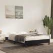Estructura de cama sin colchón terciopelo negro 120x190 cm